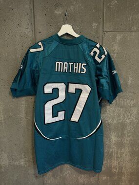 Vintage Jacksonville Jaguars NFL Jersey Reebok Authentic Rashean Mathis #27